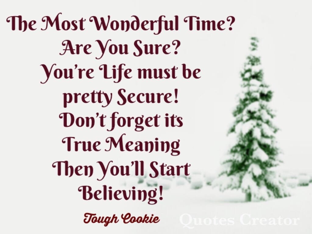 The Most Wonderful Time  Really  ððð» â The Tough Cookie